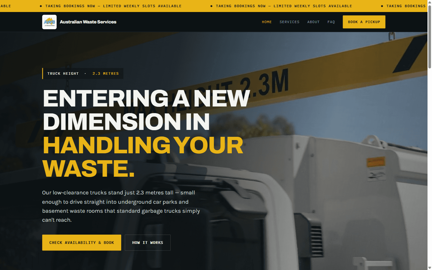Australian Waste Services website